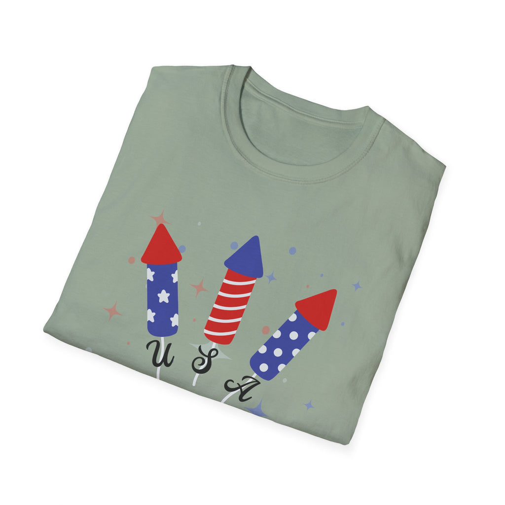 USA Semiquincentennial Firework Tee USA 250 Years Graphic Shirt