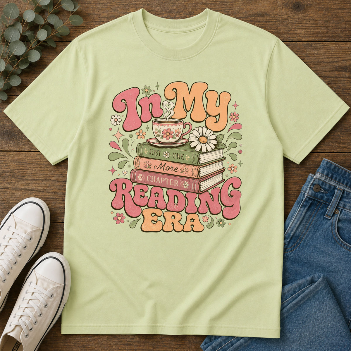 Reading Era T-Shirt — "In My Reading Era" Retro Book Lover Tee
