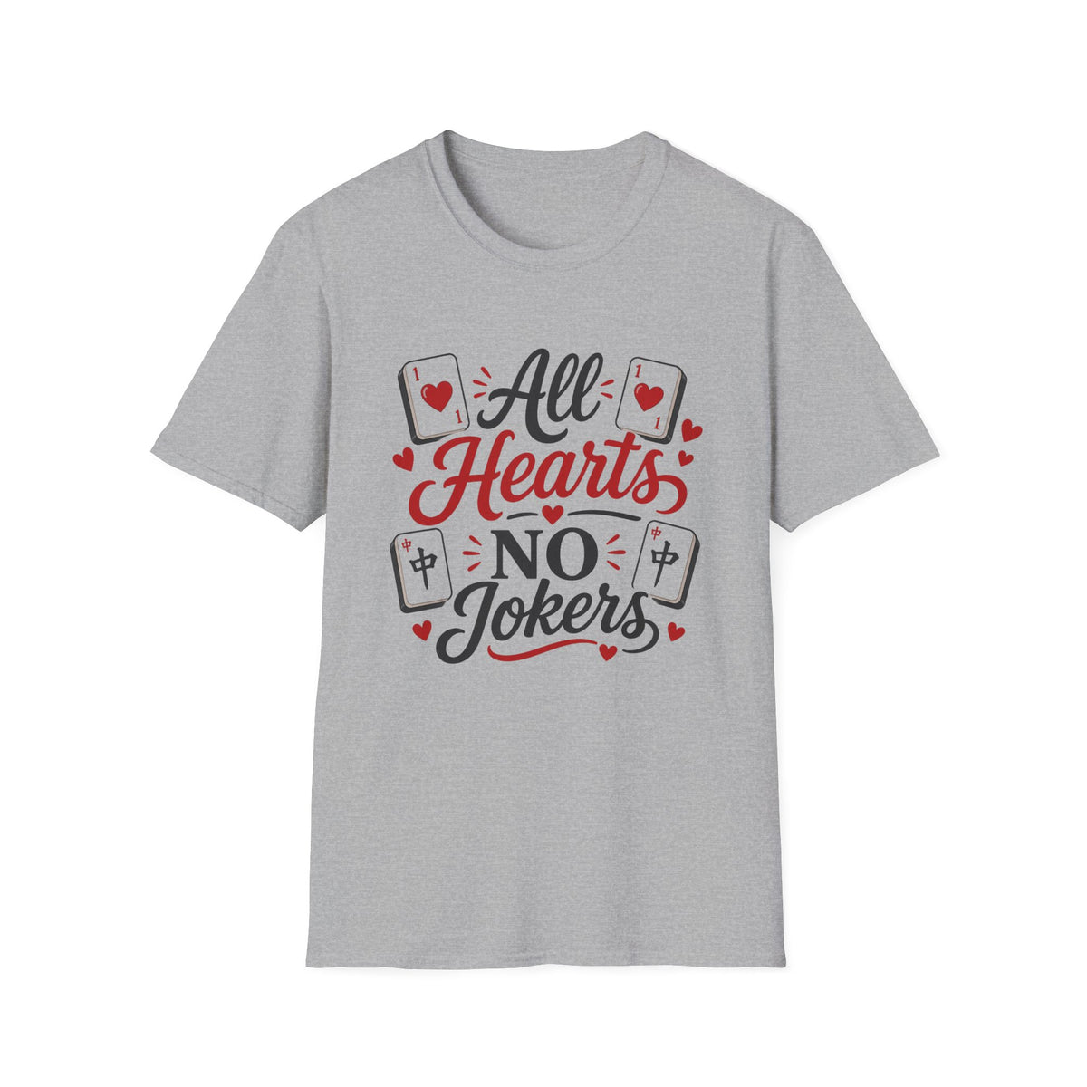 All Hearts No Jokers Mahjong T-Shirt