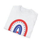 USA 250 Years Rainbow T-Shirt Patriotic Semiquincentennial Tee