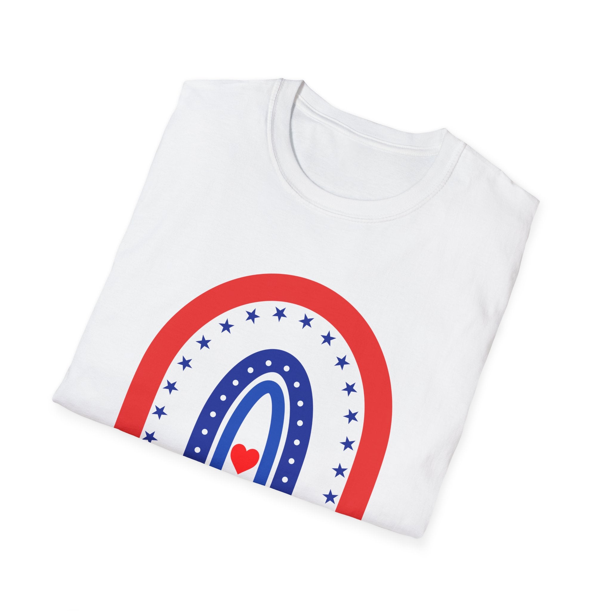 USA 250 Years Rainbow T-Shirt Patriotic Semiquincentennial Tee