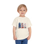 Patriotic Popsicle Trio Tee, Red White Blue USA Shirt, Cute Summer Fireworks Graphic Top, Fourth of July Celebration Outfit Toddler Short Sleeve Tee