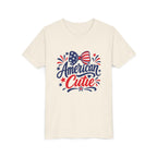 Bow American Cutie Red White Blue Youth Short Sleeve Tee