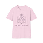 T-Shirt — "Stories & Saves" Gamer Book Graphic Tee