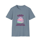 Cozy Chapters & Controllers T-Shirt — Gamer & Booklover Graphic Tee