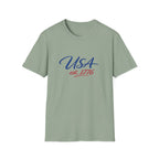 USA Est 1776 T-Shirt | Patriotic American Flag Colors Graphic Tee, Fourth Of July Casual Clothing
