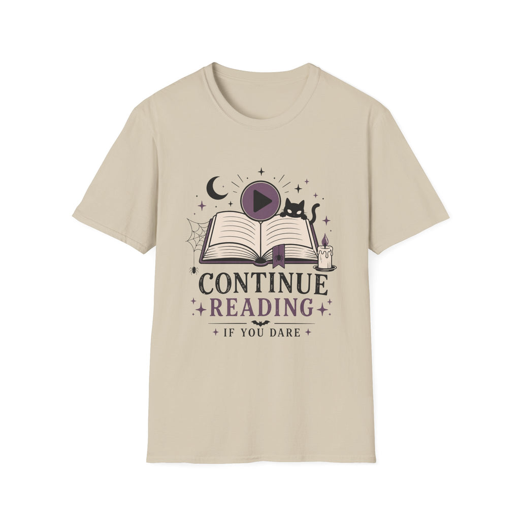 Continue Reading T-Shirt — 'Continue Reading If You Dare' Spooky Book Lover Tee