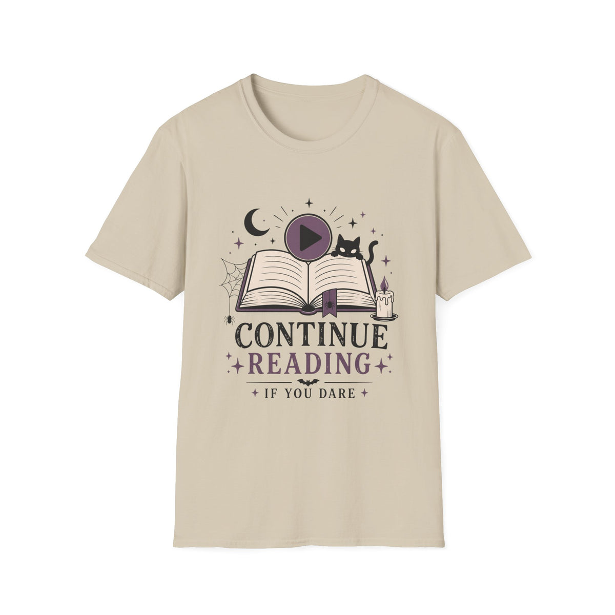 Continue Reading T-Shirt — 'Continue Reading If You Dare' Spooky Book Lover Tee