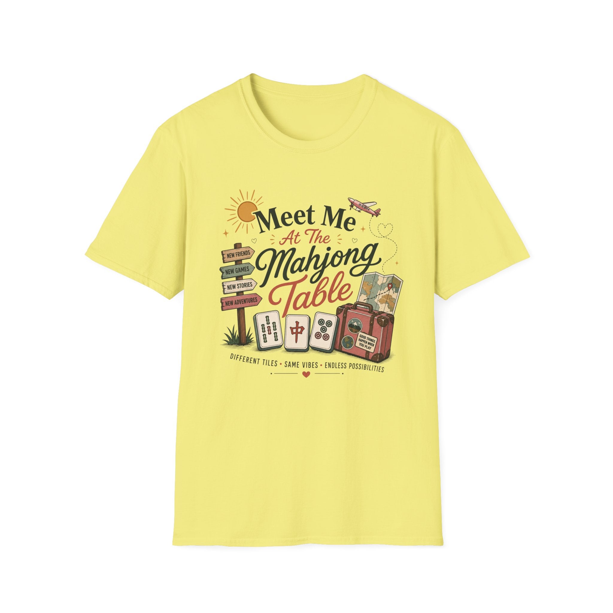 Meet Me at the Mahjong Table Vintage Travel T-Shirt