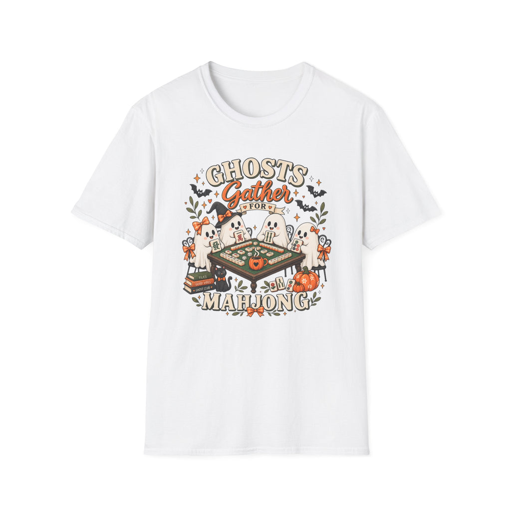 Ghosts Gather for Mahjong Halloween T‑Shirt