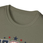 Vintage USA 250 Years of Freedom Graphic Tee - 2026 4th of July Semiquincentennial Patriotic Land of the Free T-Shirt