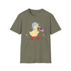 Patriotic Duck T-Shirt, Cute 4th of July Duck Tee, Funny American Flag Duck Shirt, Fourth of July Women Girls Shirt, Cottagecore Patriotic Tee, USA Duck Gift