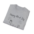 Happy 4th of July, Stick Figure Family T-Shirt, 250th Anniversary Tee, 1776 2026, America 250 Years, Gift, Independence Day