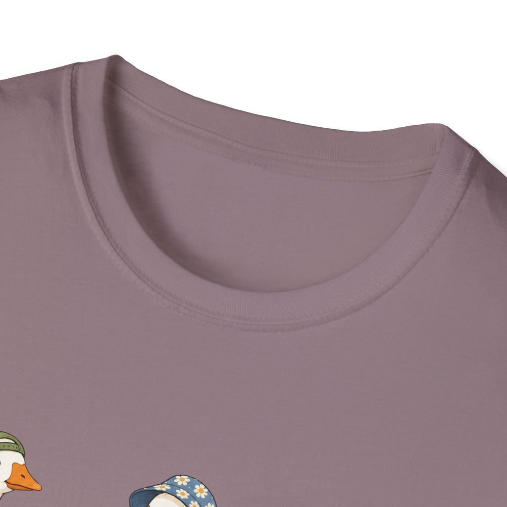 Cute Whimsical Vintage Goose Family T-Shirt