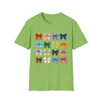 Bow Pattern T-Shirt — Colorful Ribbon Graphic Tee