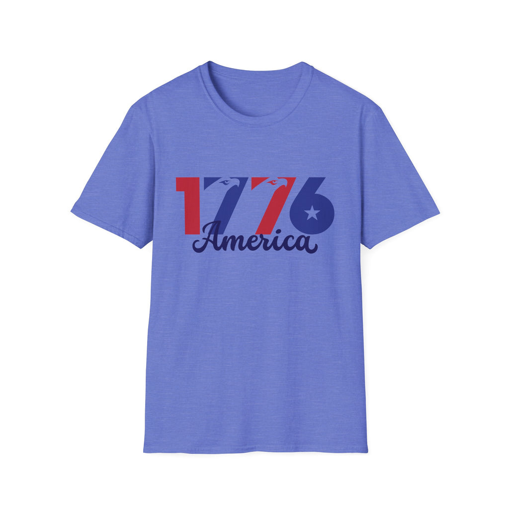 1776 America Patriotic T-Shirt, Vintage USA Independence Day Tee, Retro Fourth of July Graphic Shirt, Americana Celebration Apparel, Freedom Inspired Outfit