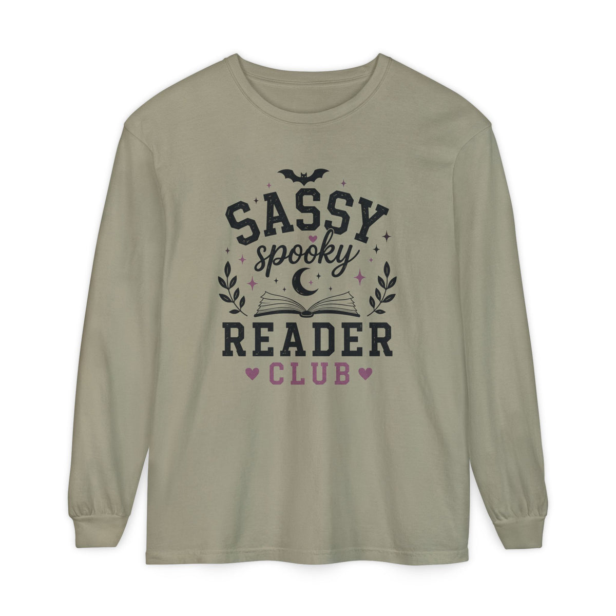 Sassy Spooky Reader Club Halloween Book Lover Long SleeveT-Shirt