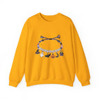 Halloween Spooky Vibes Friendship Bracelet Crewneck Sweatshirt