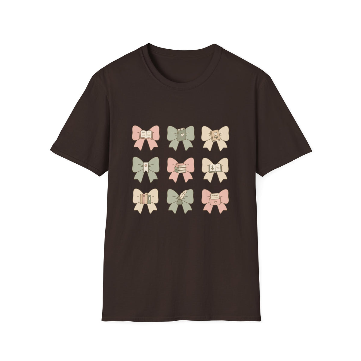 Bow Pattern T‑Shirt — Cute Pastel Bows Graphic Tee