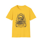 Skull & Books T-Shirt — Memento Mori Gothic Graphic Tee