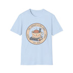 Library & The Lobby Tea Cup T‑Shirt — 'The Library & The Lobby' Vintage Bookstore Tee