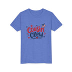 Cousin Crew Patriotic Tee, Red White Blue USA Shirt, Fun Family Celebration Graphic Top, Fourth of July Outfit Youth Short Sleeve Tee