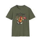 Hot Doggin Since 1776 Tee, Patriotic USA Hot Dog Shirt, Fun Red White Blue Graphic Top, Fourth of July Celebration Outfit Unisex Softstyle T-Shirt