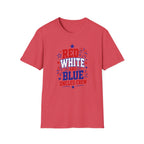 Patriotic Uncles Crew Graphic Tee - 4th of July Red White and Blue Uncle Fireworks cle T-Shirt