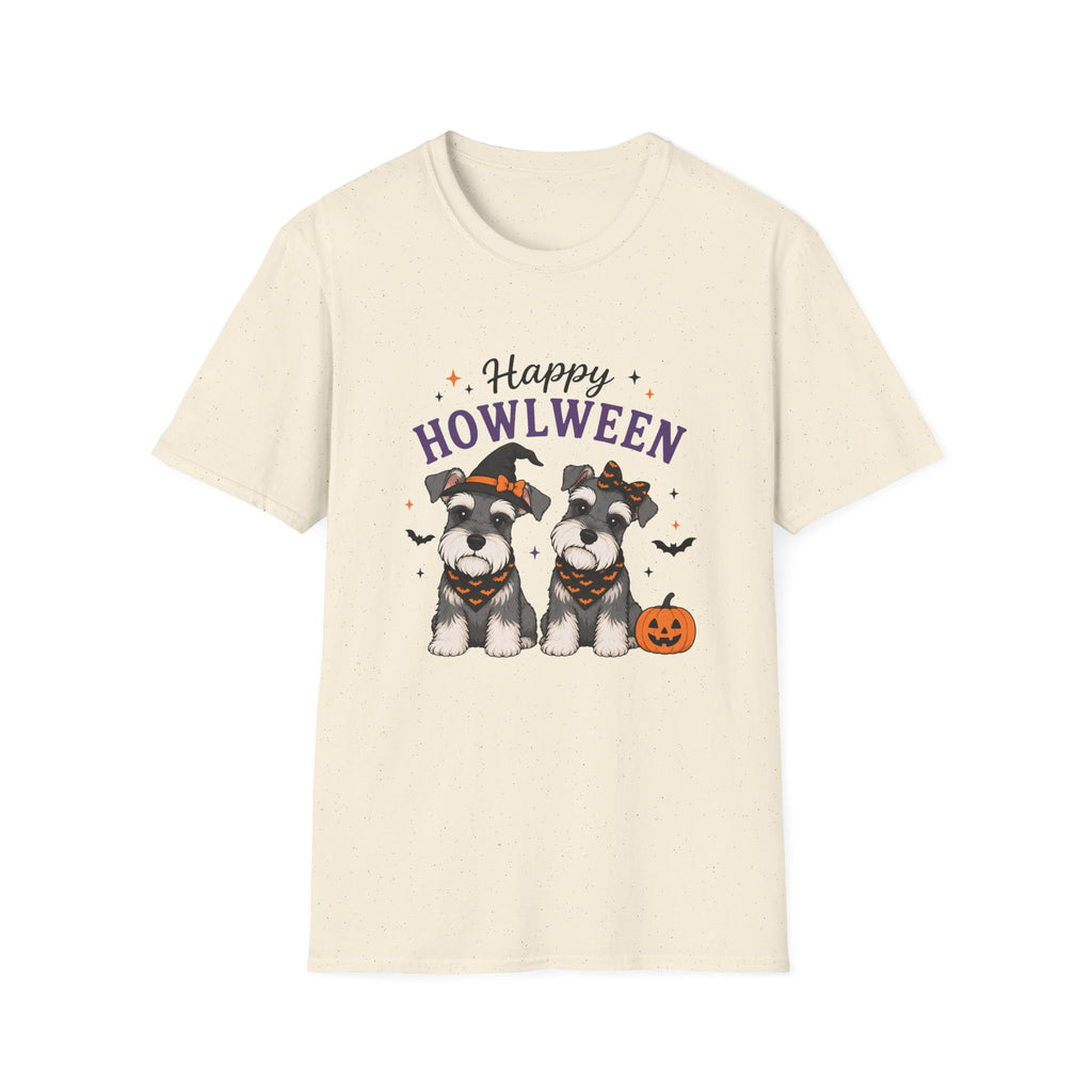 Happy Howlween T-Shirt — Halloween Schnauzer Dog Costume Tee