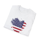 We the People T-Shirt, Distressed Splatter American Flag Tee, Patriotic Constitution Shirt, 4th of July USA Gift, Grunge Flag Shirt