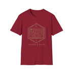 Gaming T-Shirt — 'Stories & Stats' Controller Spellbook Graphic