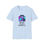 Gaming T-Shirt — Read. Play. Repeat. Retro Controller Graphic