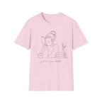 Minimal Line Art Reading Tee — "Just One More Chapter" T-Shirt
