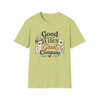 Mahjong T-Shirt — "Good Tiles, Great Company" Casual Tee