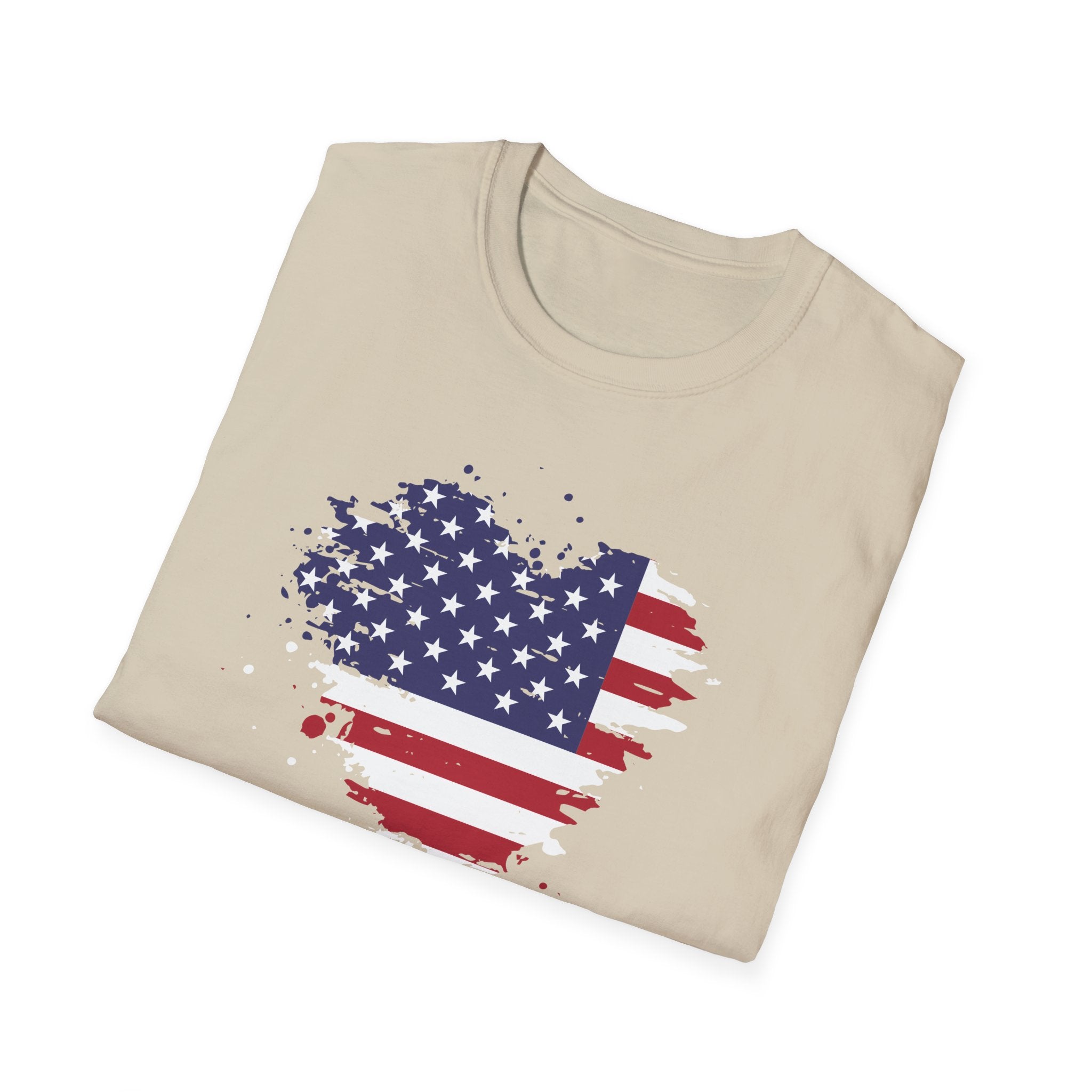 We the People T-Shirt, Distressed Splatter American Flag Tee, Patriotic Constitution Shirt, 4th of July USA Gift, Grunge Flag Shirt