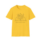 T-Shirt — Read and Grow Floral Book Illustration