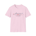 America 250 Years of Freedom Calligraphy Shirt, Elegant Script Patriotic Tee 1776 2026, Sophisticated Anniversary 4th of July T-Shirt, Patriotic