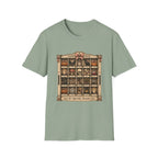 Halloween Curio Cabinet T-Shirt — Vintage Spooky Season Shelf Display