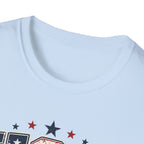 Vintage USA 250 Years of Freedom Graphic Tee - 2026 4th of July Semiquincentennial Patriotic Land of the Free T-Shirt