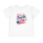 Happy Fourth of July Patriotic T-Shirt, Americana Fireworks Graphic Tee, Retro Independence Day Shirt, Summer Celebration Apparel, Red White Blue Outfit Toddler Short Sleeve Tee