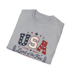 Land of the Free Home of the Brave 250 Years Shirt, 4th of July, Bold, Distressed USA Varsity 1776 2026 Tee, Classic Patriotic Banner America Anniversary T-Shirt, Gift