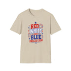 Patriotic Uncles Crew Graphic Tee - 4th of July Red White and Blue Uncle Fireworks cle T-Shirt