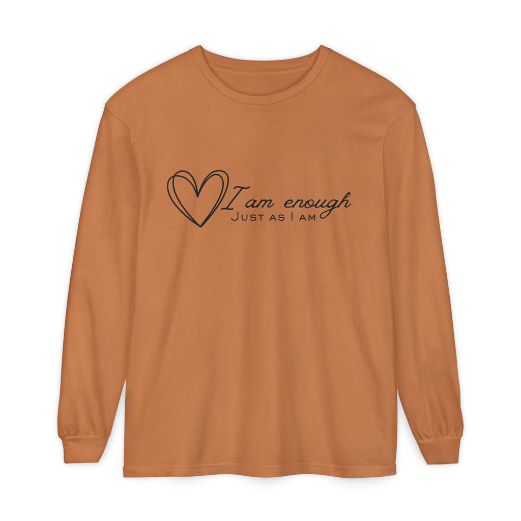 I Am Enough Heart Just As I Am  Long Sleeve T-Shirt