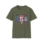 250th Anniversary USA Coquette Bow Shirt, Land of the Free Home of the Brave Women's Tee, Varsity Stars Stripes Heart 1776 2026 T-Shirt