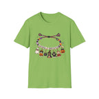 Halloween Charm Bracelet T-Shirt — Cute Howl-ween Puppy Dog & Ghost Graphic Tee
