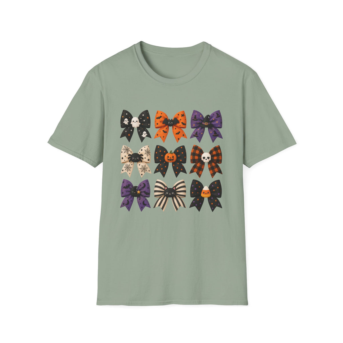 Halloween Bow Graphic T-Shirt — Cute Spooky Bows & Icons