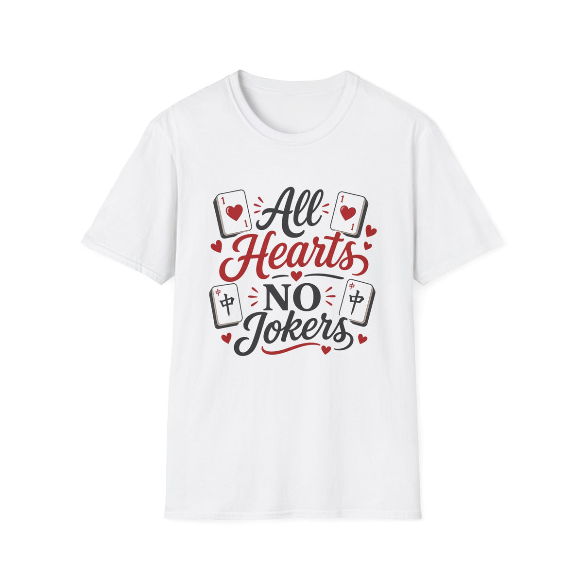 All Hearts No Jokers Mahjong T-Shirt