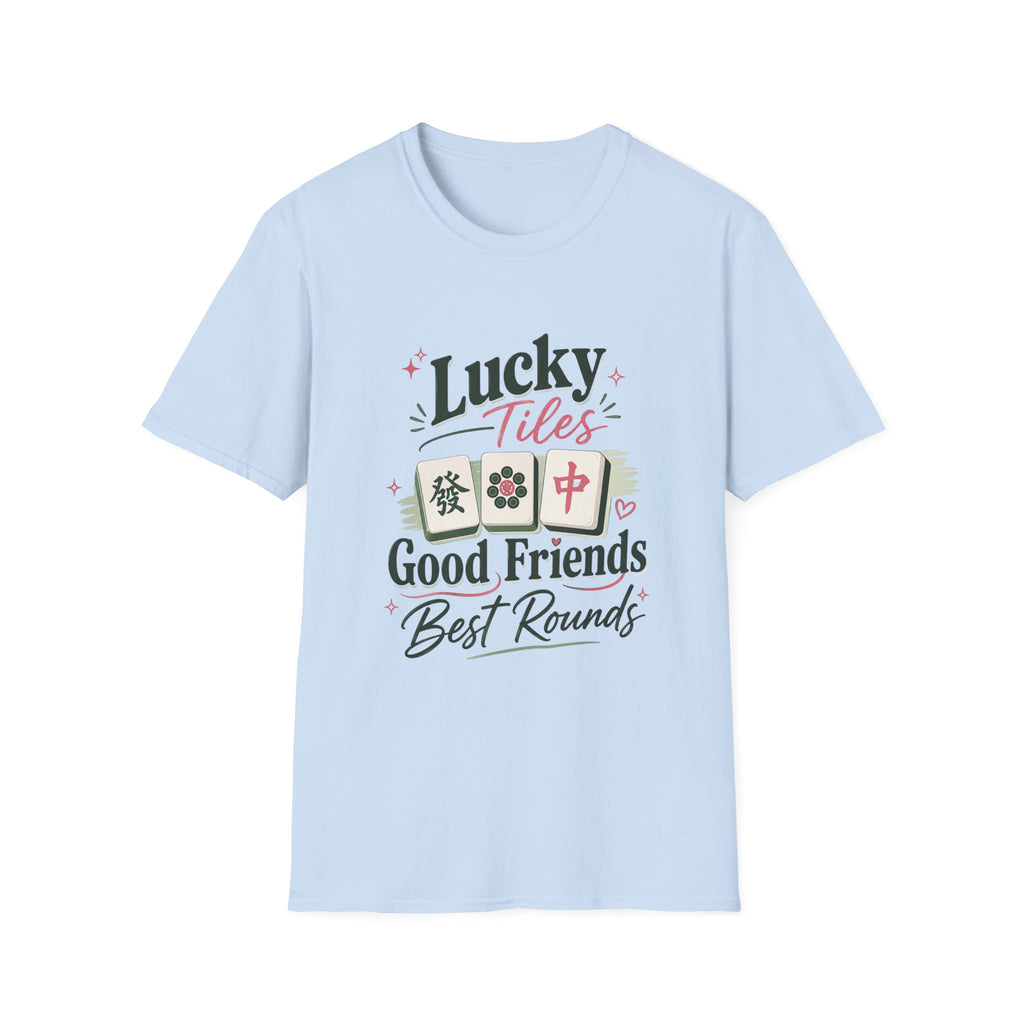 Lucky Tiles Good Friends, Best Rounds - Mahjong T-Shirt