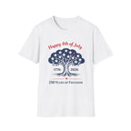 Happy 4th Of July 250 Years T-Shirt | Semiquincentennial Patriotic Star Tree Graphic Tee, 1776 2026 Freedom Top
