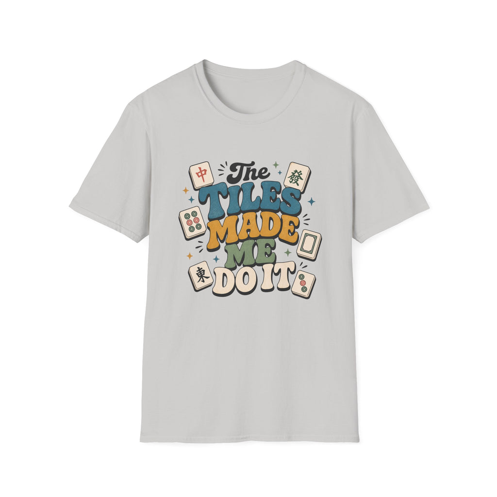 Mahjong "The Tiles Made Me Do It" Retro Graphic T-Shirt